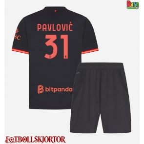 AC Milan Strahinja Pavlovic #31 Tredje Kläder Barn 2026-27 Kortärmad (+ Korta byxor)